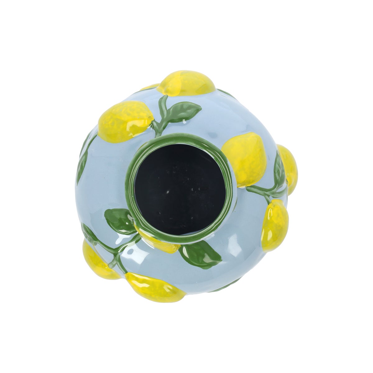 Vaas citrus blauw 19 cm Vaas citrus blauw 19 cm