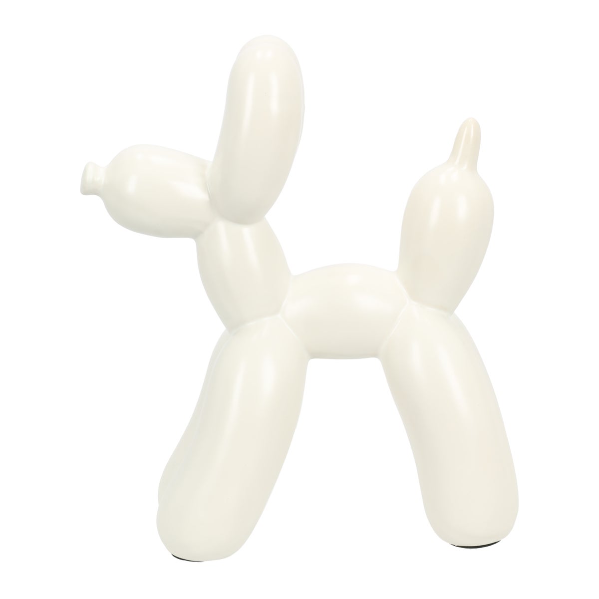 Beeld hond ballon wit Beeld hond ballon wit