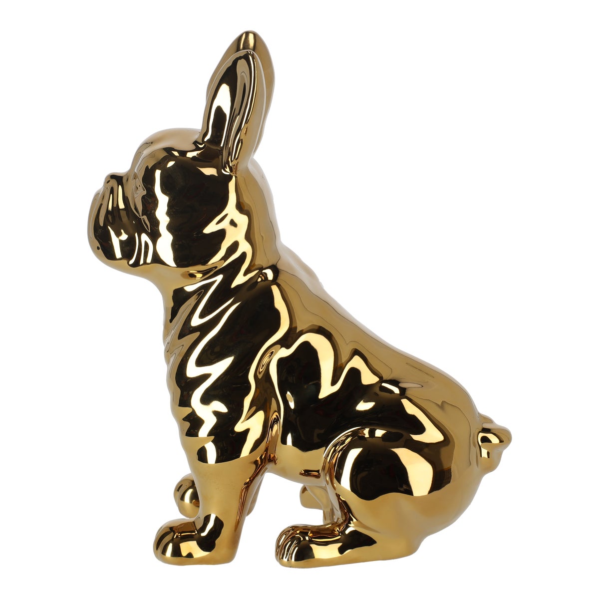 Beeld bulldog goud Beeld bulldog goud