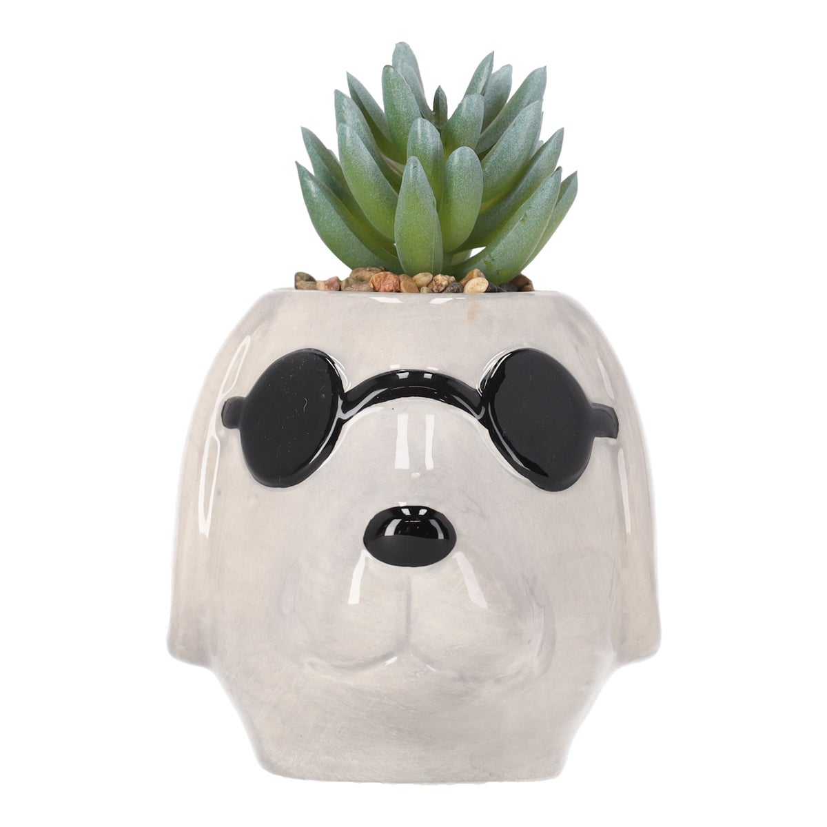 Plant in pot keramiek 11 x 8 x 12 cm Plant in pot keramiek 11 x 8 x 12 cm