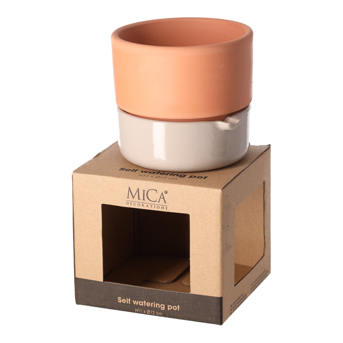 Venna selfwatering planter beige 11 x 12 cm Venna selfwatering planter beige 11 x 12 cm