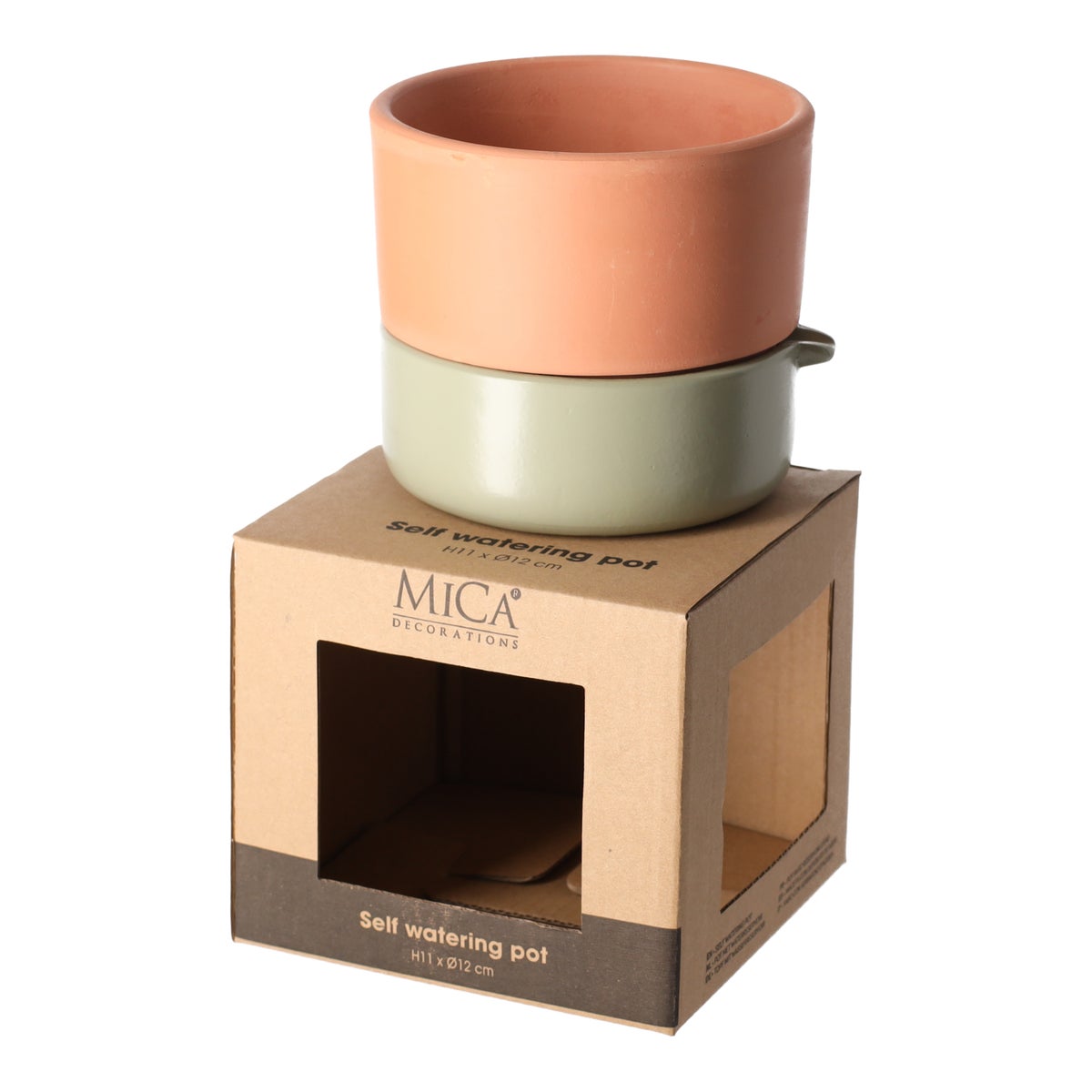 Venna selfwatering planter groen 11 x 12 cm Venna selfwatering planter groen 11 x 12 cm