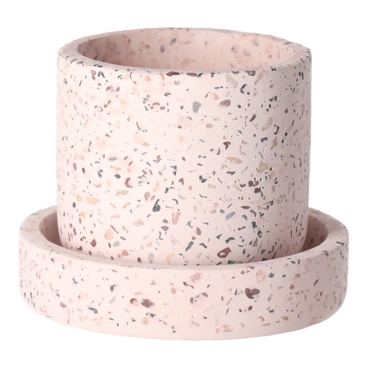 Pot cement roze 10 x 9 cm Pot cement roze 10 x 9 cm