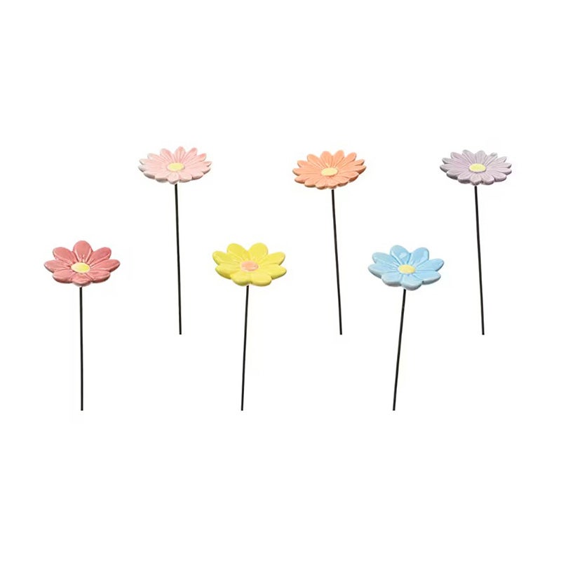 Bloem porselein steker 27cm 4 assorti Bloem porselein steker 27cm 4 assorti