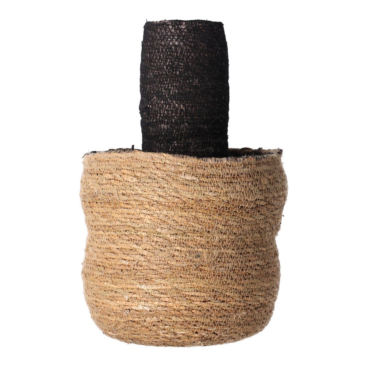 Mand zeegras 22 x 38 cm natural black Mand zeegras 22 x 38 cm natural black