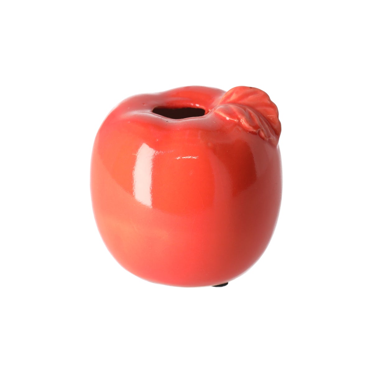 Vaas appel keram rood 9cm Vaas appel keram rood 9cm
