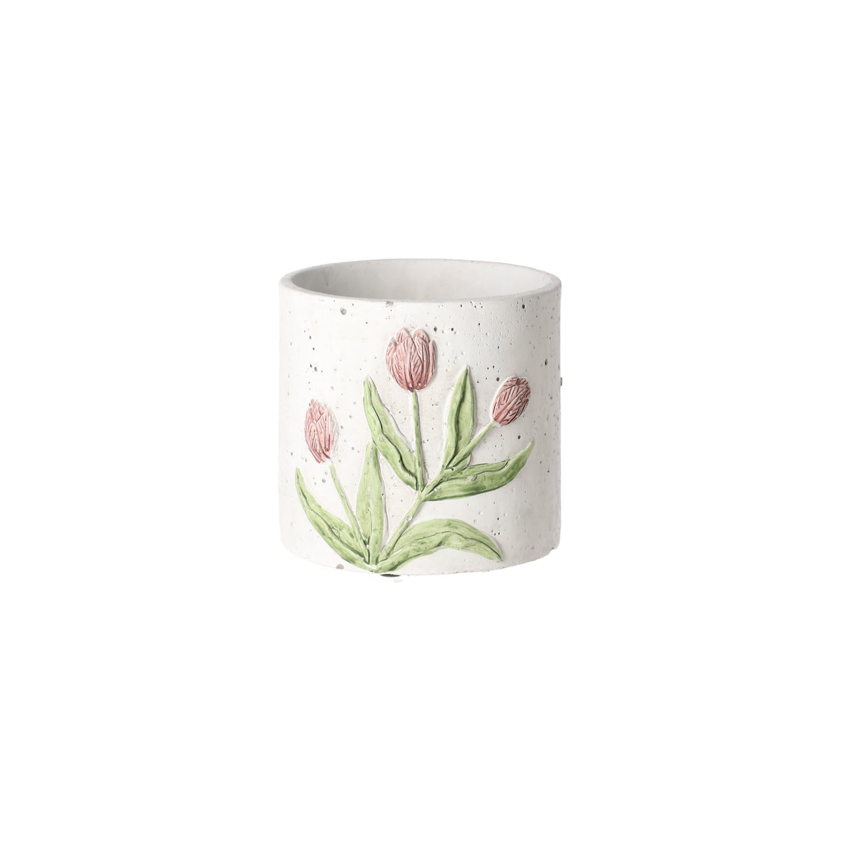 Bloempot cement 13 cm diverse uitvoeringen Bloempot cement 13 cm diverse uitvoeringen