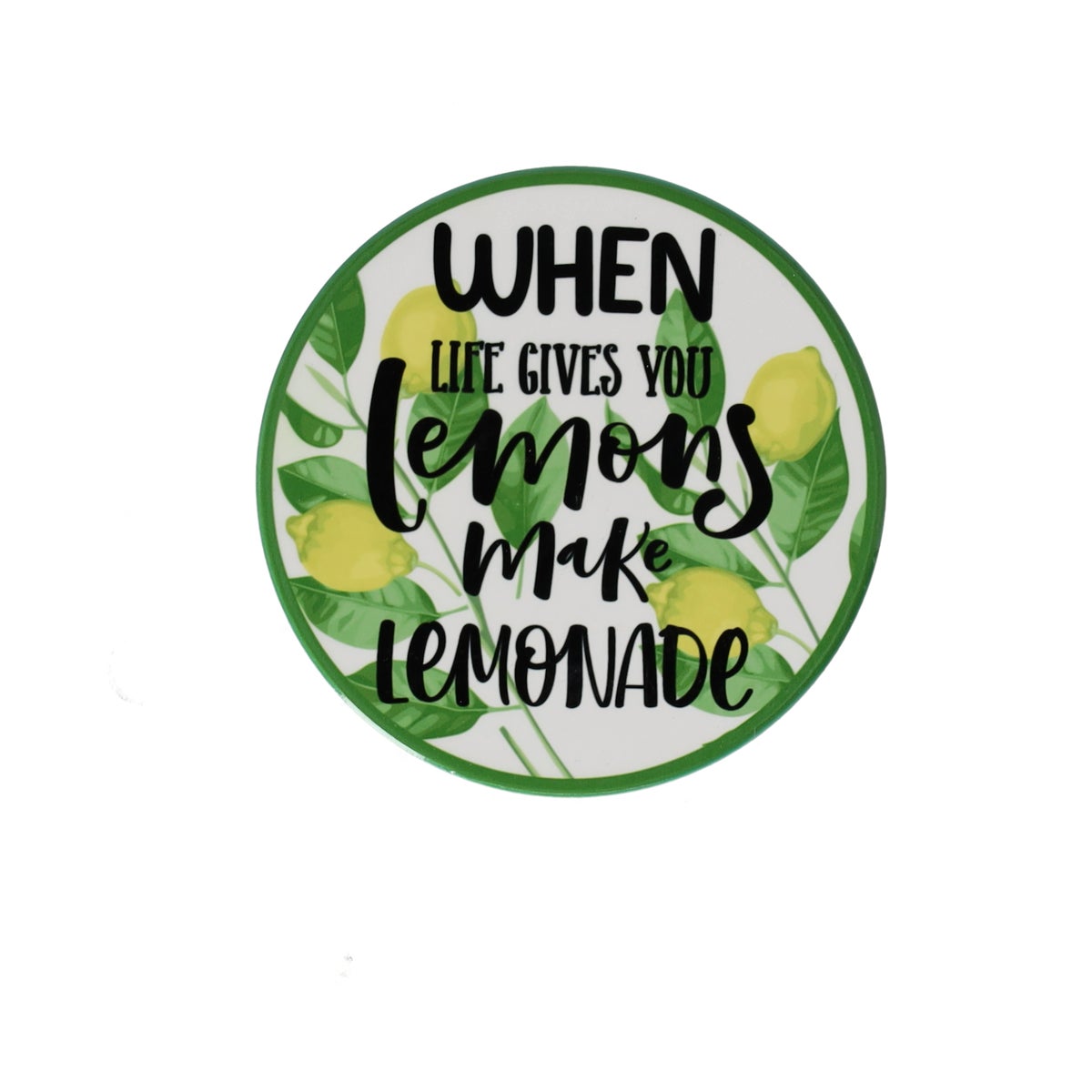 Onderzetter rond met citrusmotief 10 cm 6 assorti Onderzetter rond met citrusmotief 10 cm 6 assorti