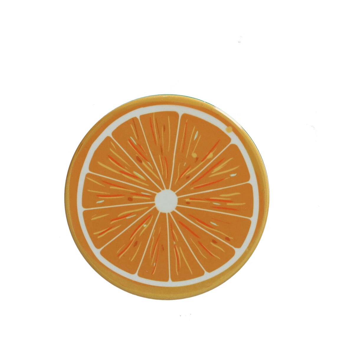 Onderzetter rond met citrusmotief 10 cm 6 assorti Onderzetter rond met citrusmotief 10 cm 6 assorti