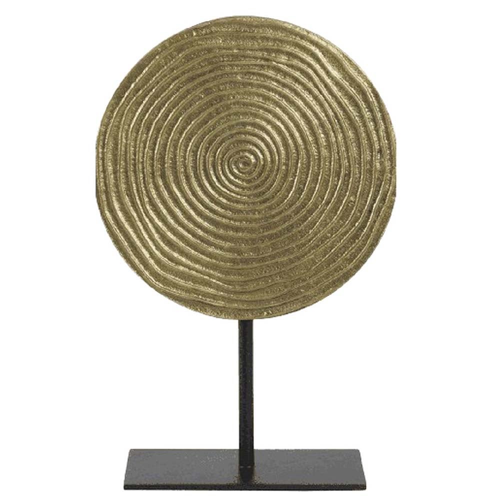 Ornament op voet 37 cm vintage goud Ornament op voet 37 cm vintage goud