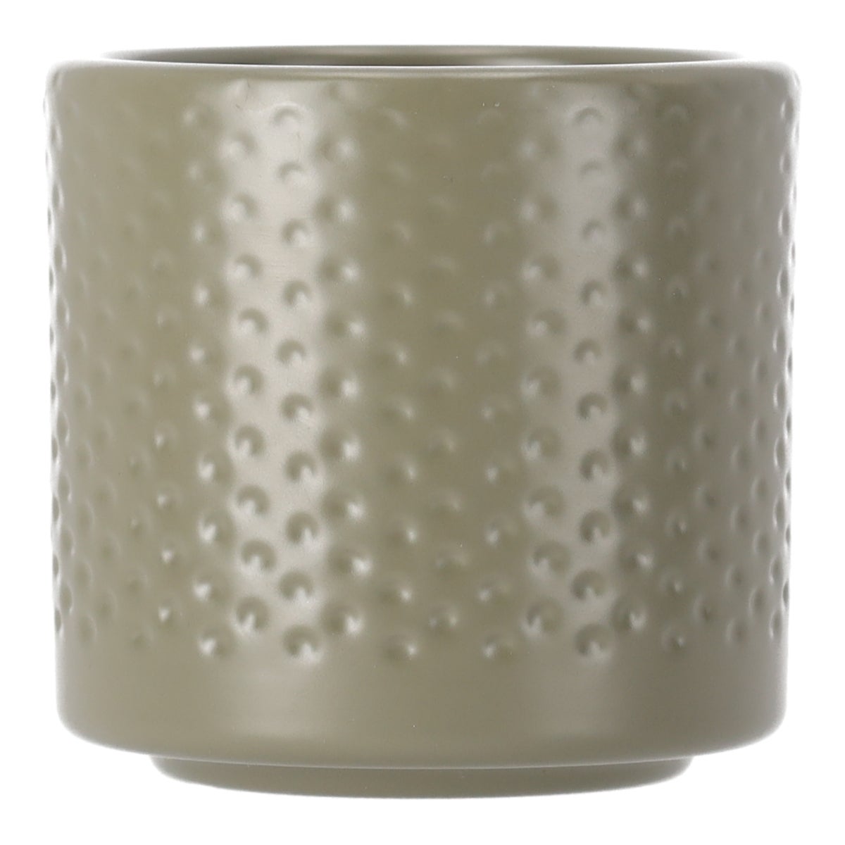 Pot Era rond groen relief 7x7cm Pot Era rond groen relief 7x7cm