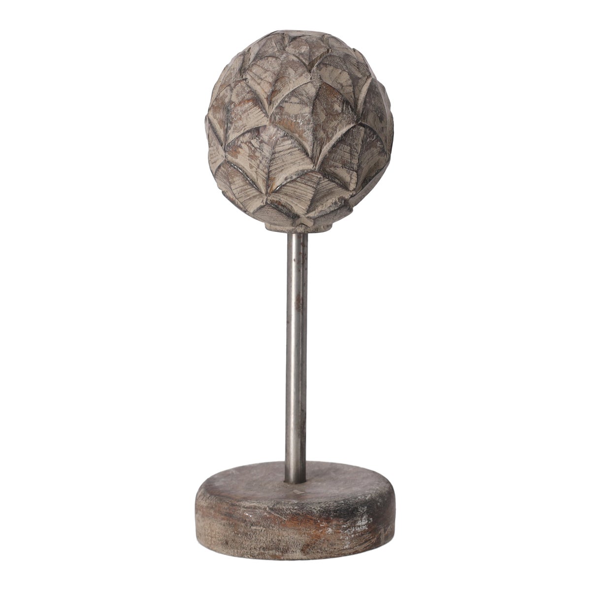 Ornament op voet 22 cm vintage zilver Ornament op voet 22 cm vintage zilver