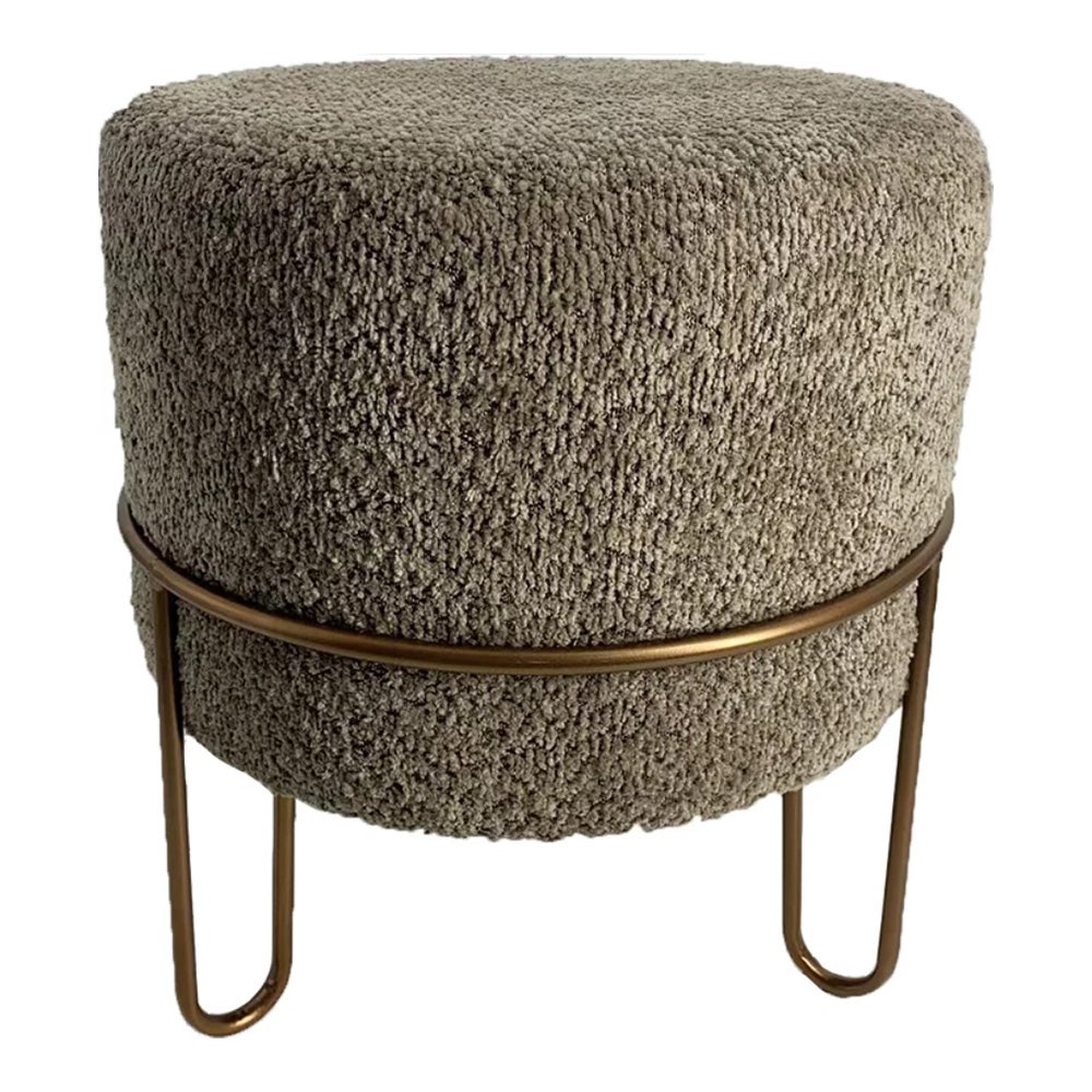 Poef Fleurimont grijs 40 cm Poef Fleurimont grijs 40 cm