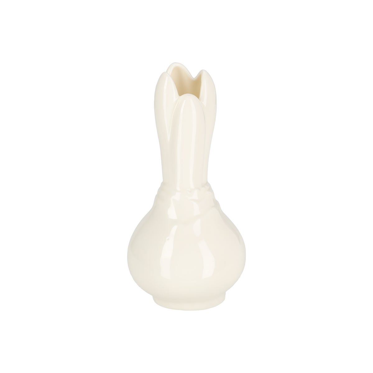 Vaas 14 cm wit, geel, groen Vaas 14 cm wit, geel, groen