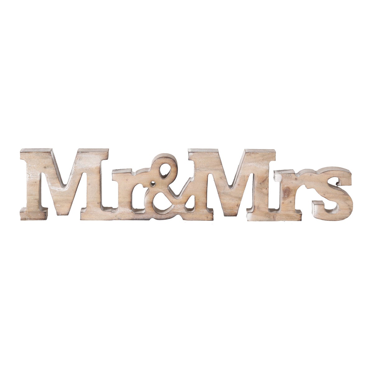 Deco hout Mr&Mrs 24 cm assorti Deco hout Mr&Mrs 24 cm assorti