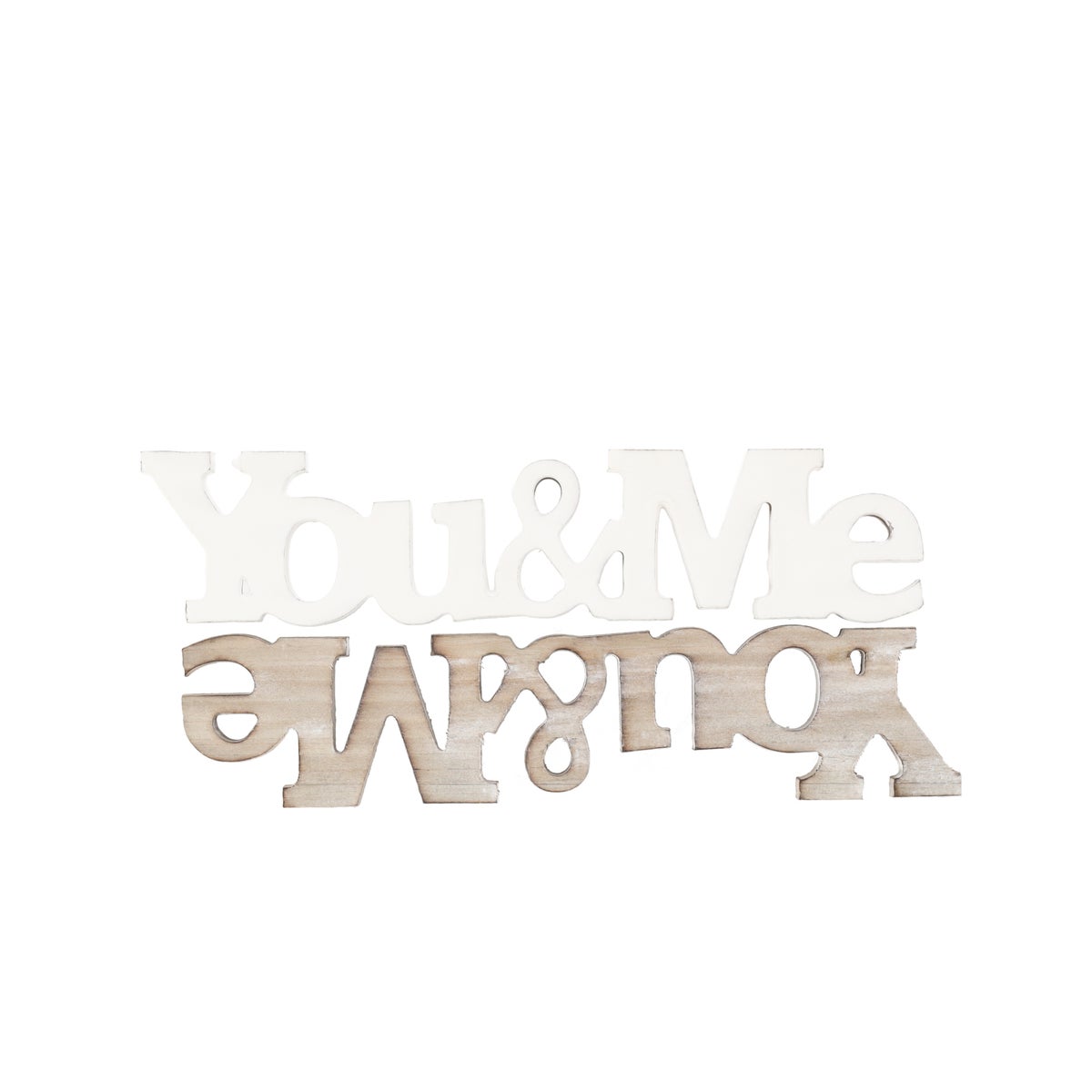 Deco hout You&Me 22 cm assorti Deco hout You&Me 22 cm assorti