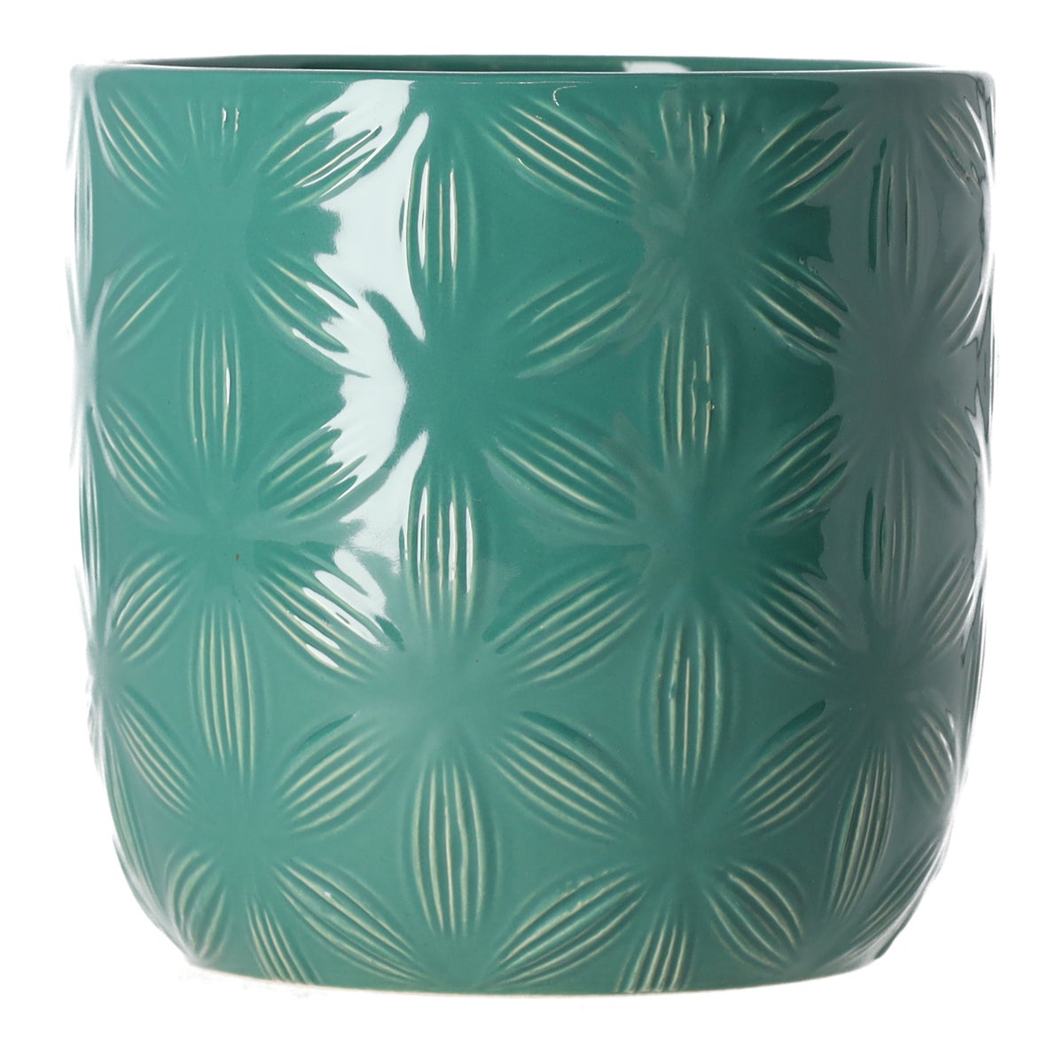 Keramische bloempot 13 cm 4 assorti Keramische bloempot 13 cm 4 assorti