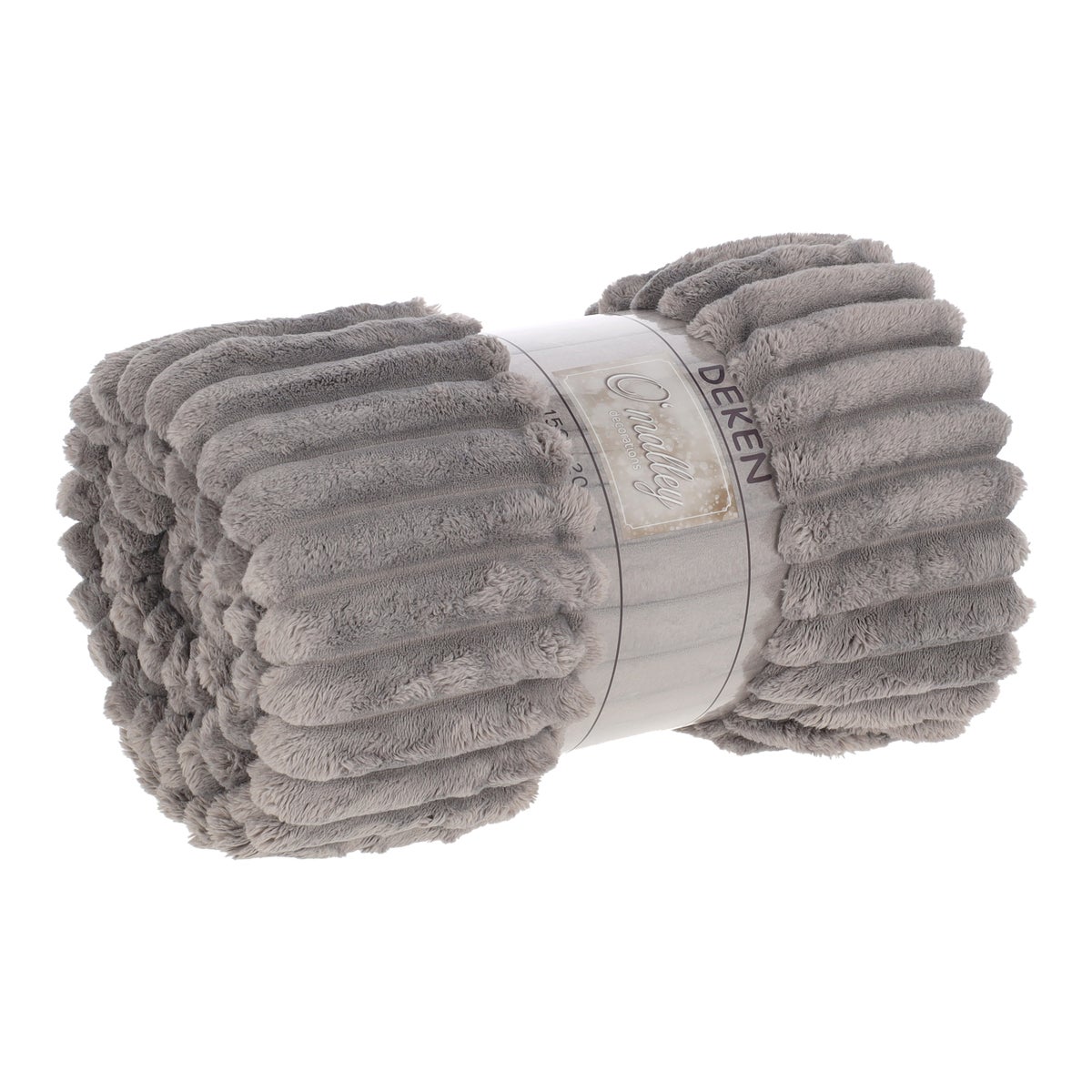 Fleece plaid Cozy 150 x 200 cm grijs Fleece plaid Cozy 150 x 200 cm grijs
