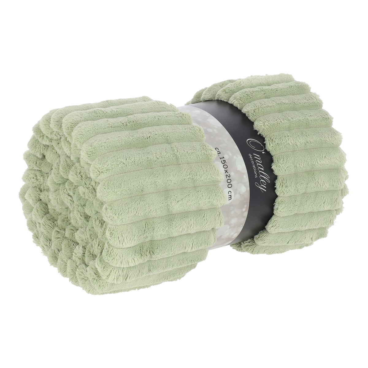Fleece plaid Cozy 150 x 200 cm groen Fleece plaid Cozy 150 x 200 cm groen