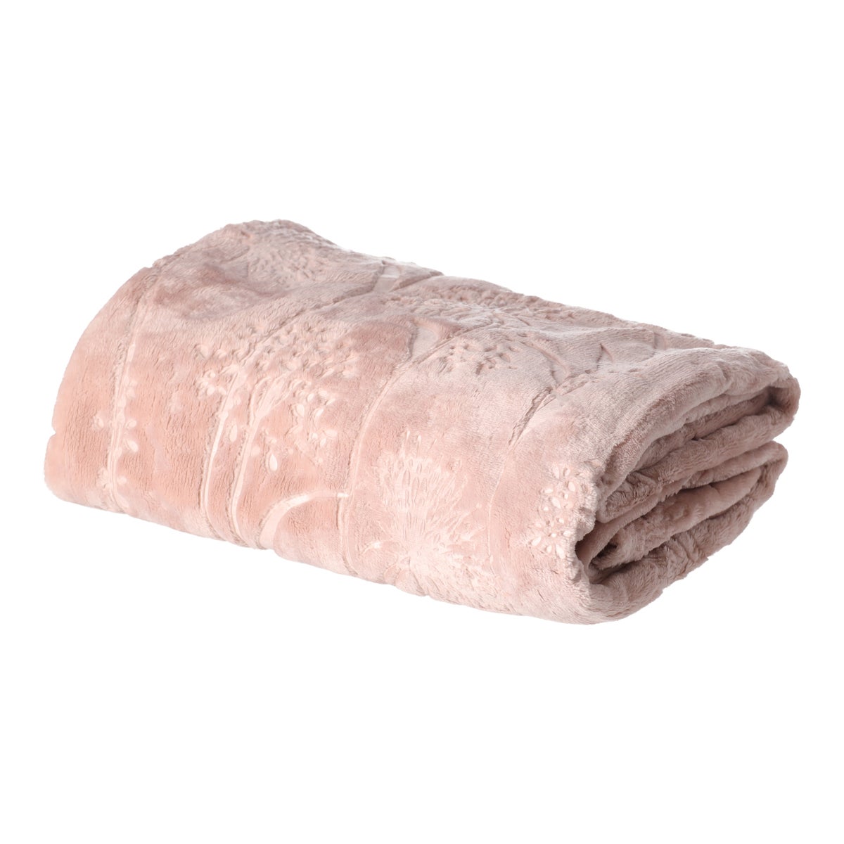 Fleece deken flower 130x170cm roze Fleece deken flower 130x170cm roze
