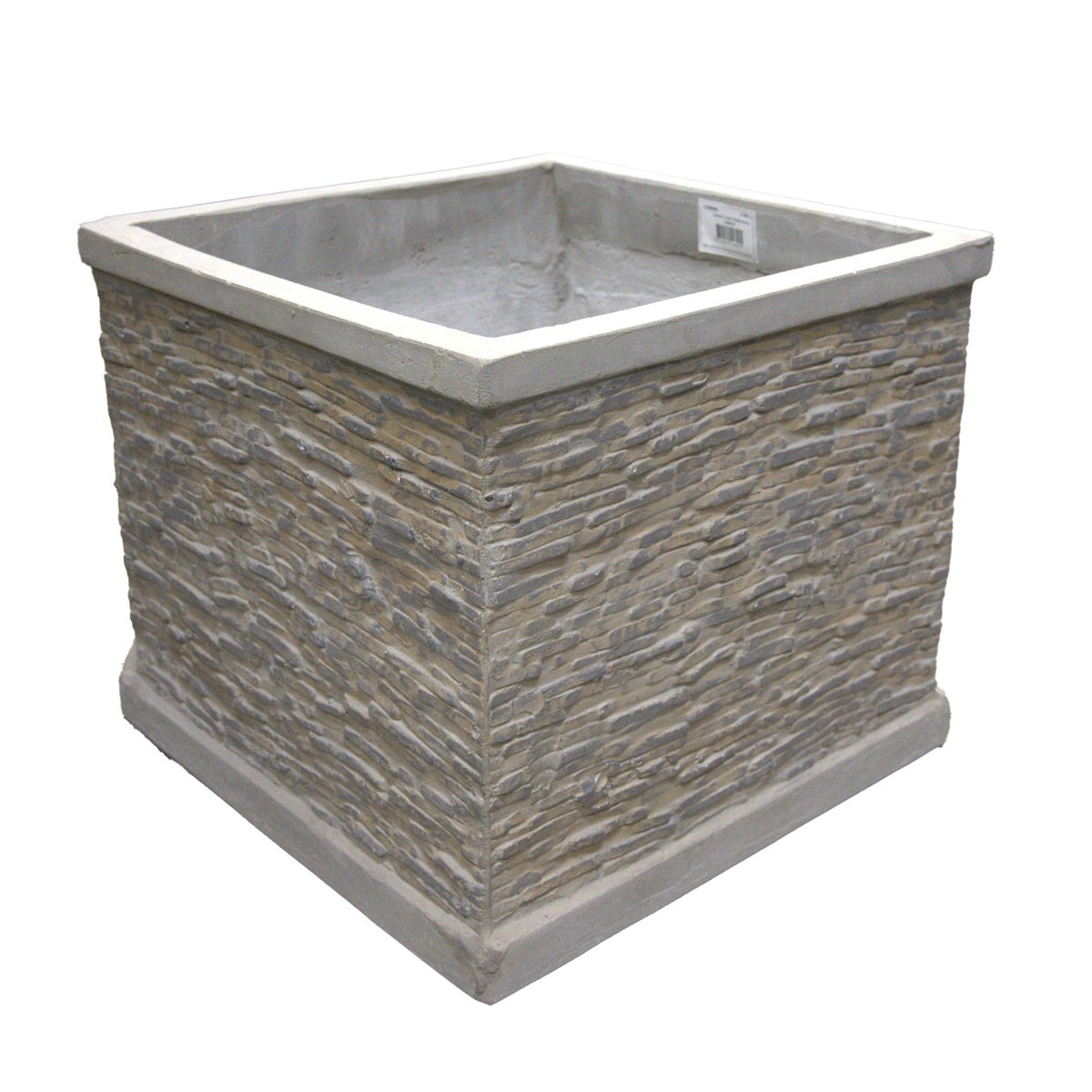 Pot Jambi Slate cube grey Pot Jambi Slate cube grey