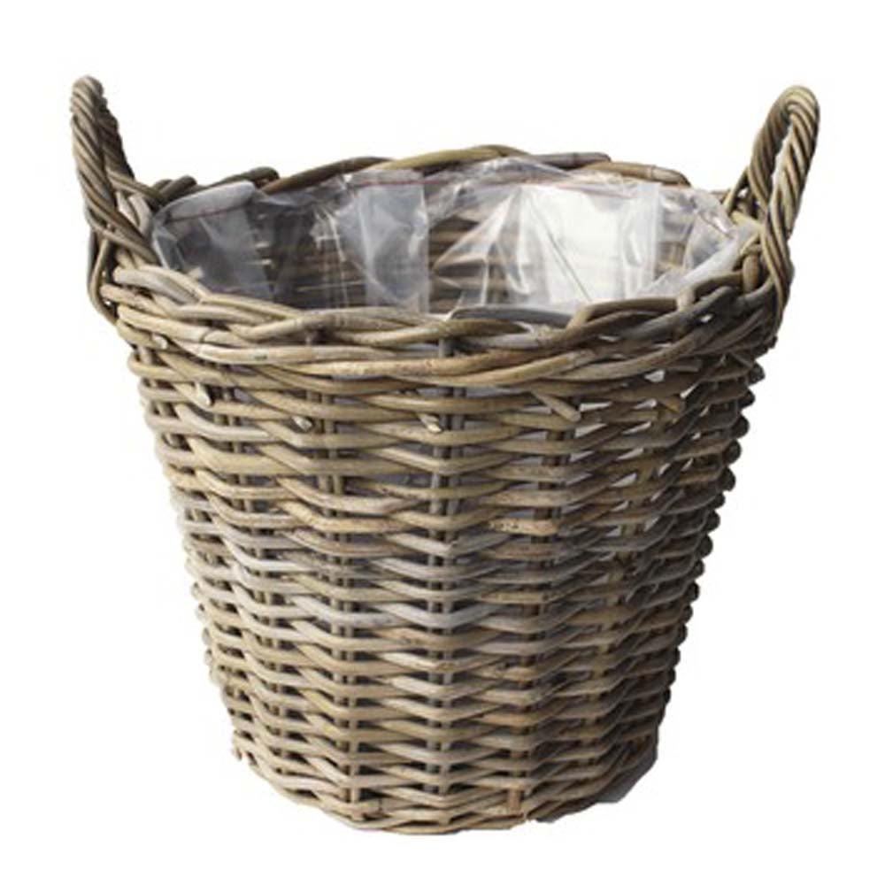 Bloempot classic rattan Bloempot classic rattan