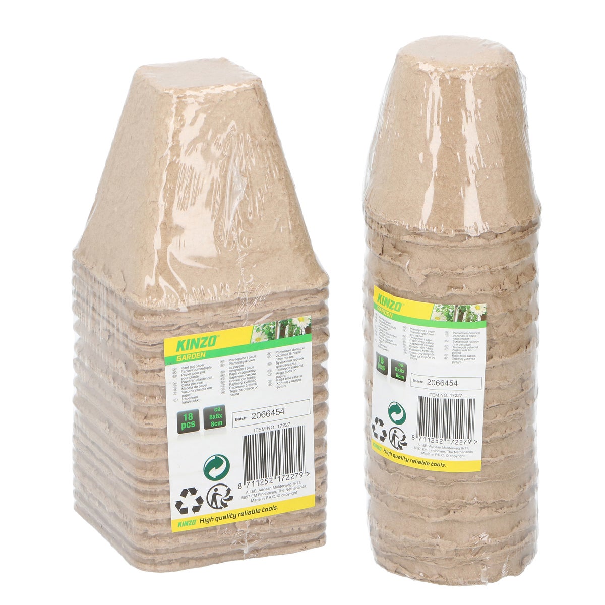 Plantenpot papier 18 stuks Kinzo Plantenpot papier 18 stuks Kinzo
