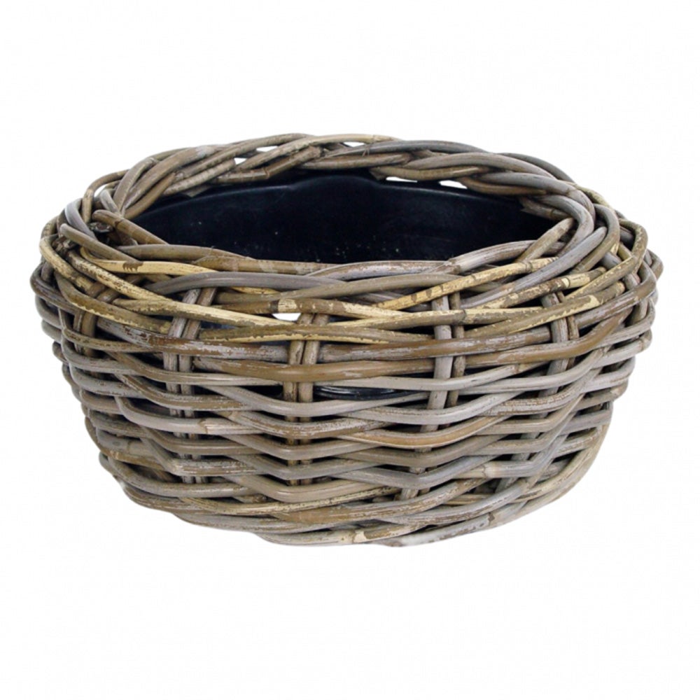 Drypot rattan grijs Drypot rattan grijs