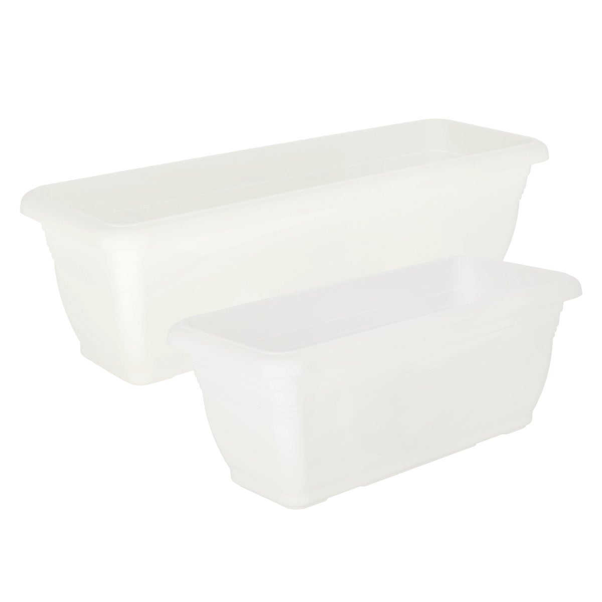 Balkonpot Linea Basic wit Balkonpot Linea Basic wit
