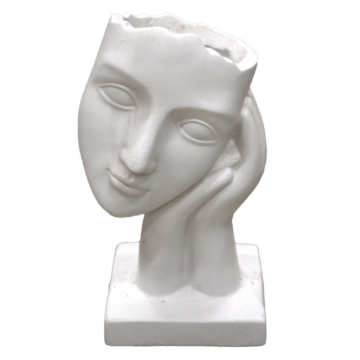 Pot gezicht wit Pot gezicht wit