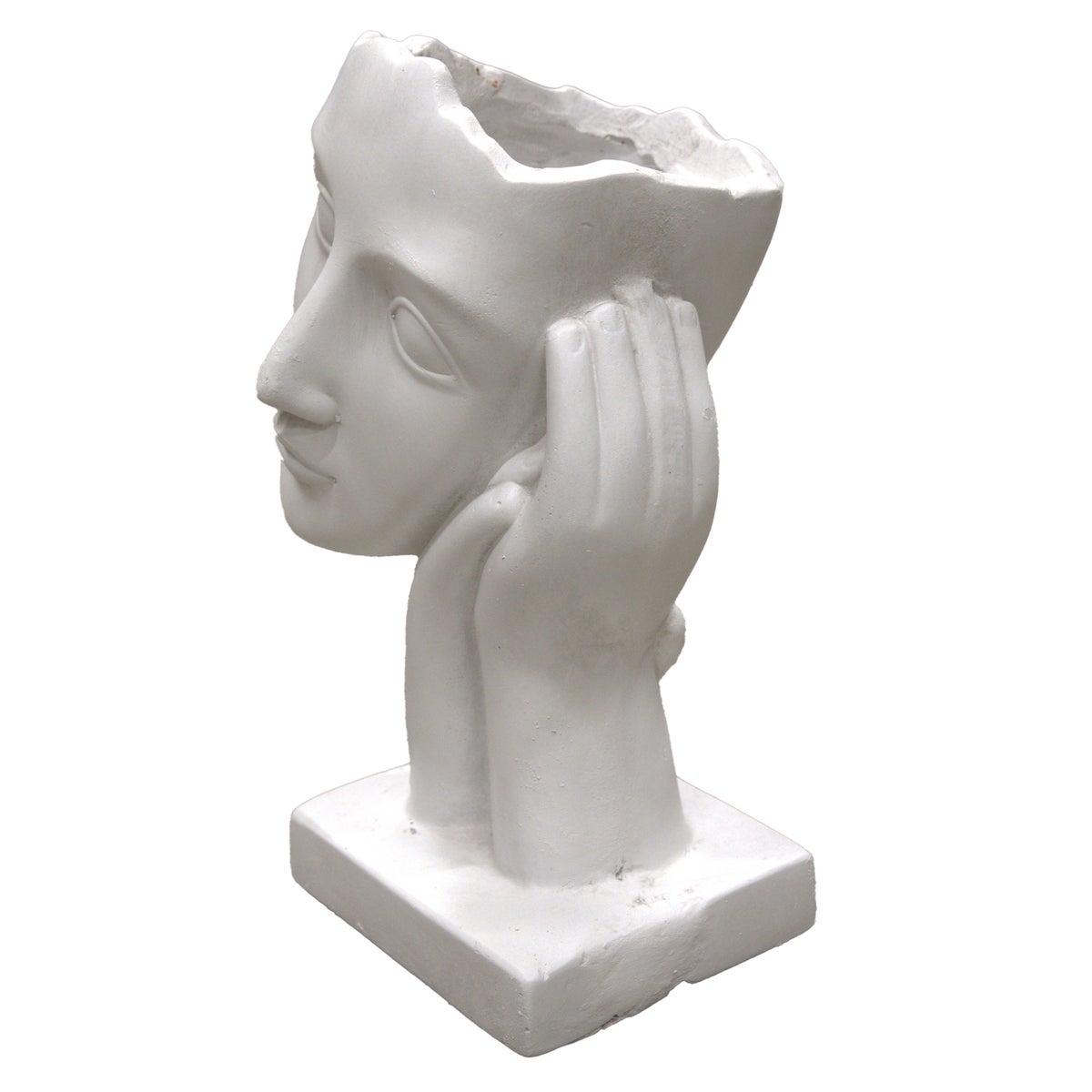 Pot gezicht wit Pot gezicht wit