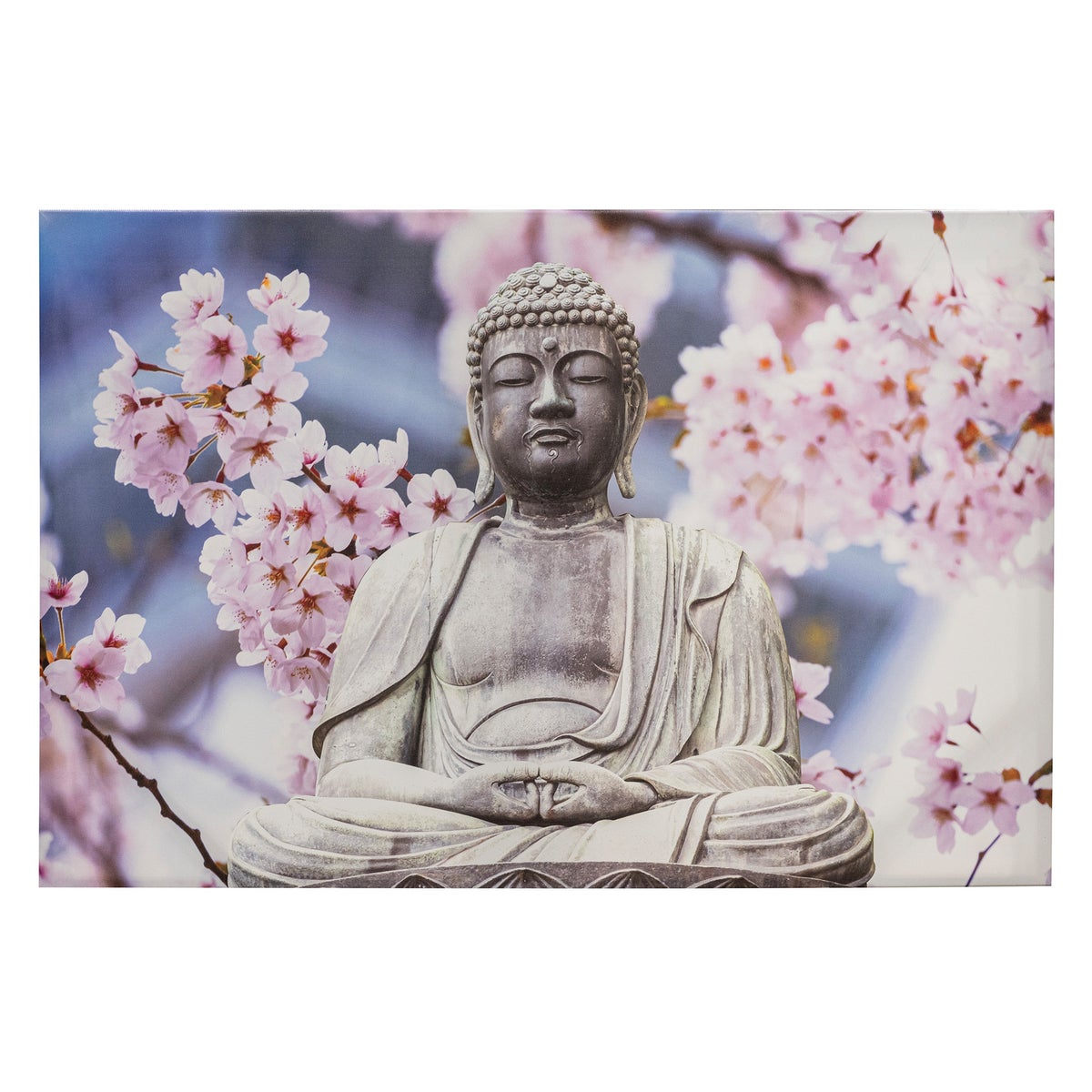 Buitenschilderij 90 x 60 cm boeddha bloessem Buitenschilderij 90 x 60 cm boeddha bloessem
