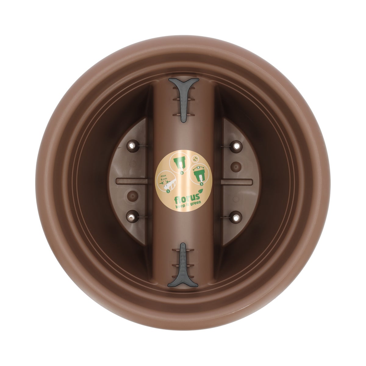 Balkonpot 2-Way 30 taupe Florus Balkonpot 2-Way 30 taupe Florus