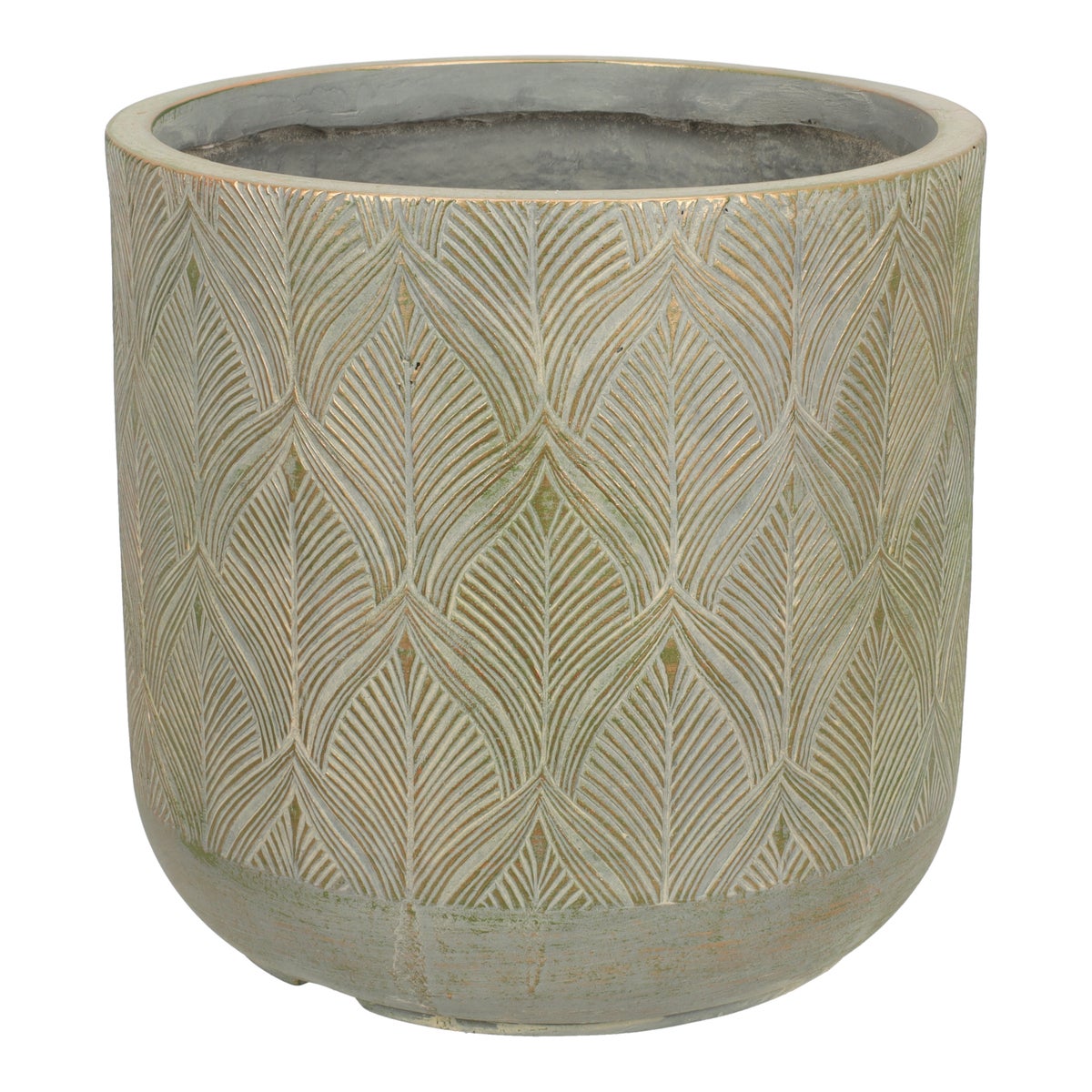 Pot Gabriel 31 cm groen goud Pot Gabriel 31 cm groen goud