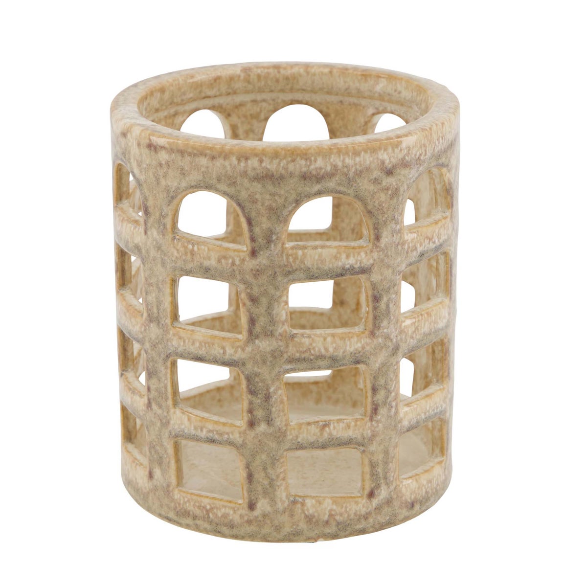 Lantaarn keram bruin 12 x 14 cm Lantaarn keram bruin 12 x 14 cm