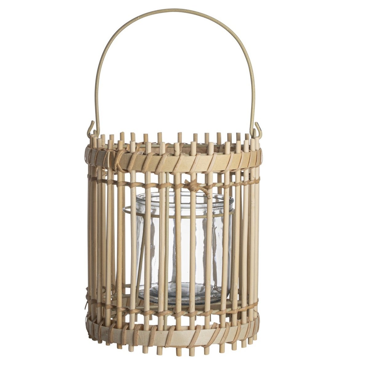 Lantaarn bamboe 20 cm naturel Lantaarn bamboe 20 cm naturel