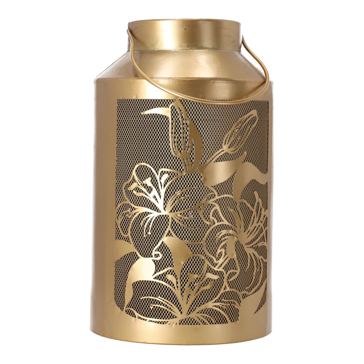 Lantaarn metaal 19 x 32 cm goud Lantaarn metaal 19 x 32 cm goud