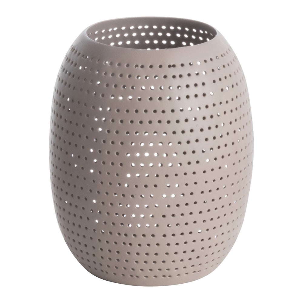Lantaarn gaatjes 18 cm taupe Lantaarn gaatjes 18 cm taupe