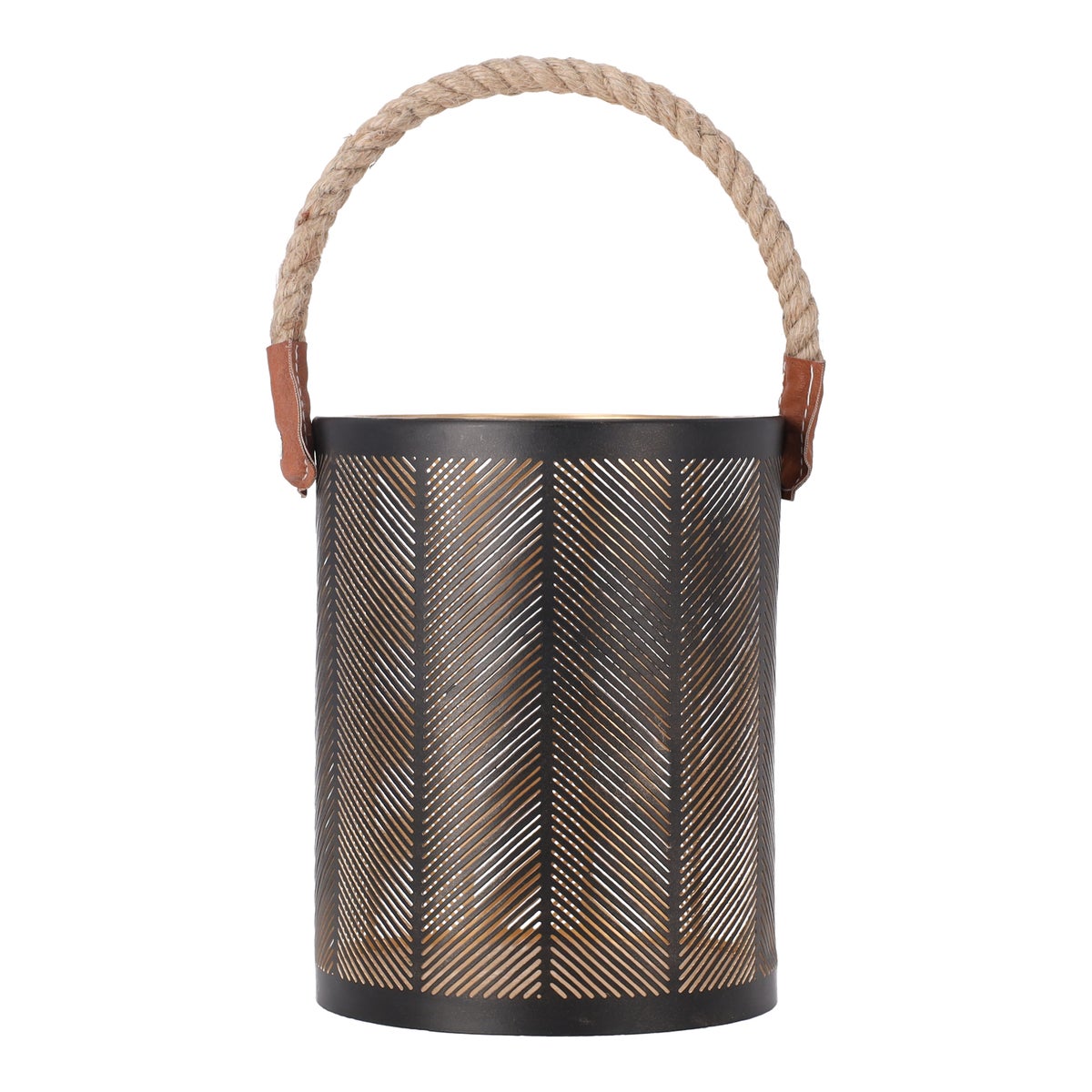 Lantaarn Garlan zwart goud 15 x 20 cm Lantaarn Garlan zwart goud 15 x 20 cm
