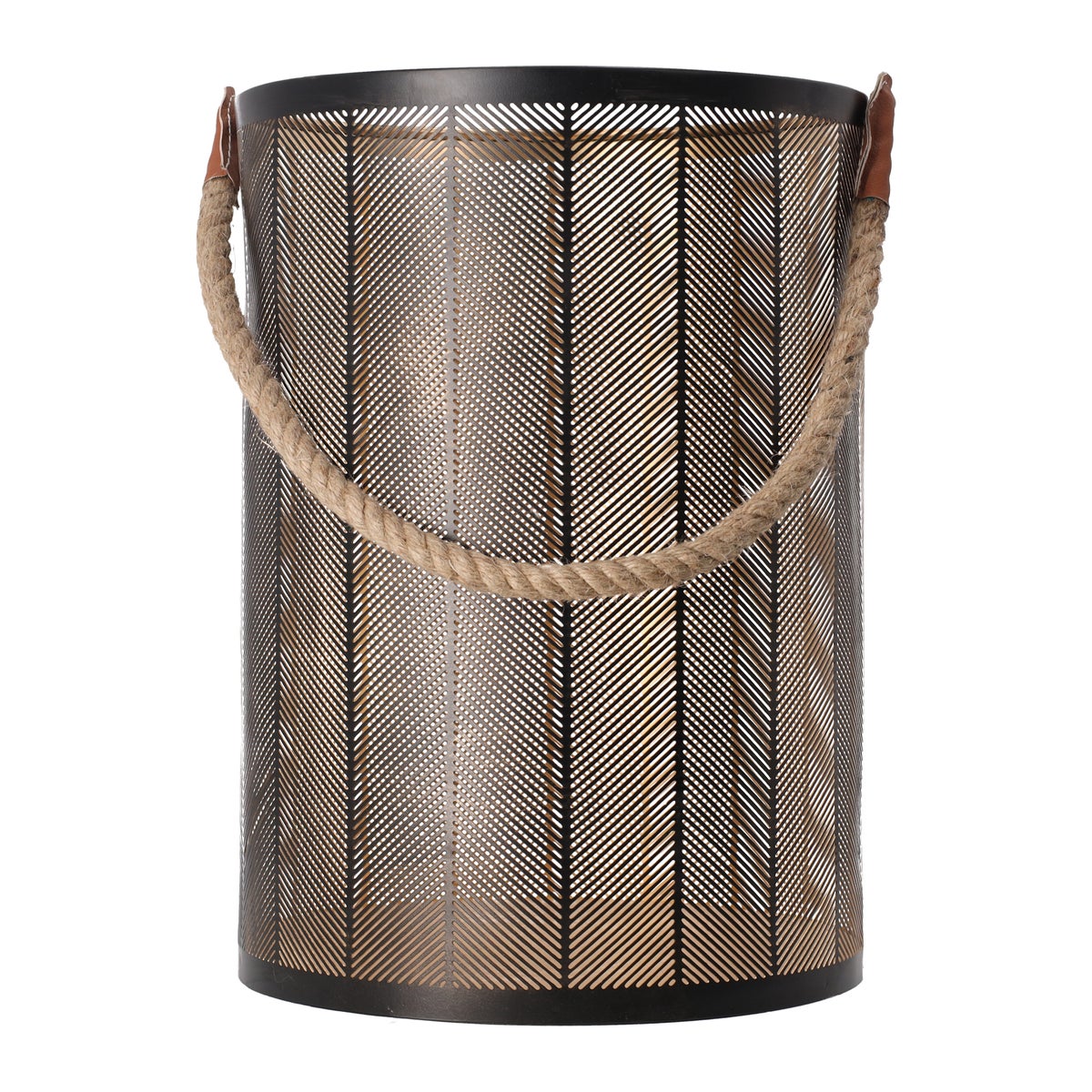 Lantaarn Garlan zwart goud 25 x 35 cm Lantaarn Garlan zwart goud 25 x 35 cm