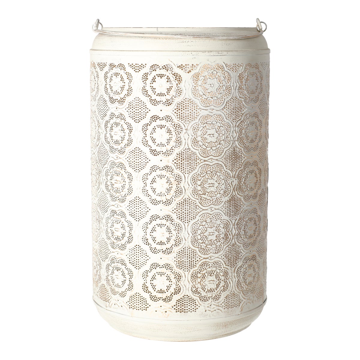 Lantaarn Irvillac wit goud 23 x 42 cm Lantaarn Irvillac wit goud 23 x 42 cm