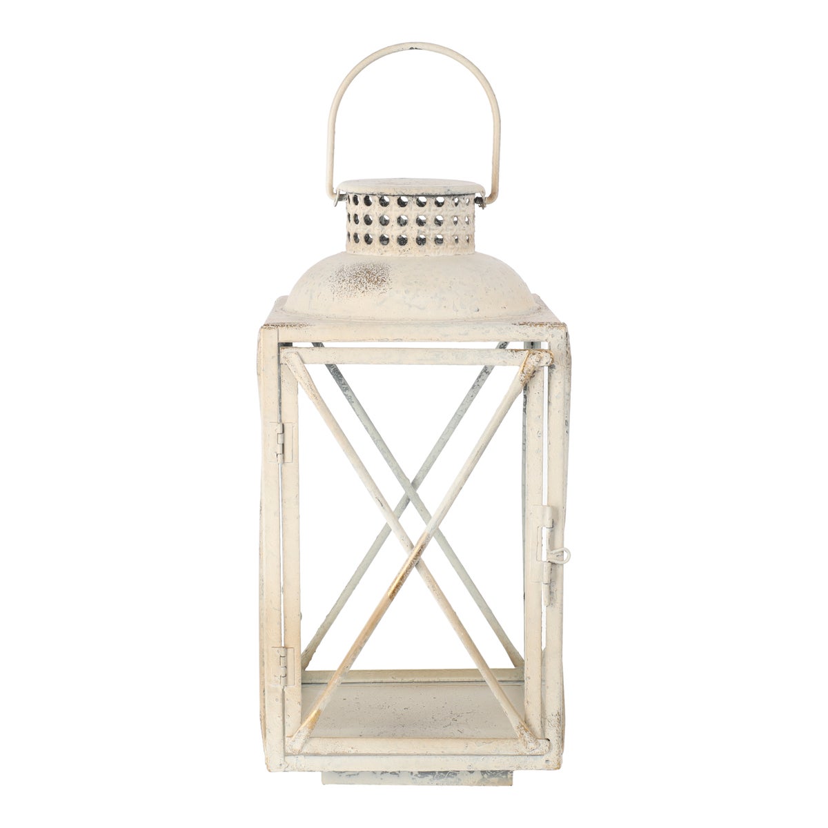 Lantaarn antiek wit 39 cm Lantaarn antiek wit 39 cm