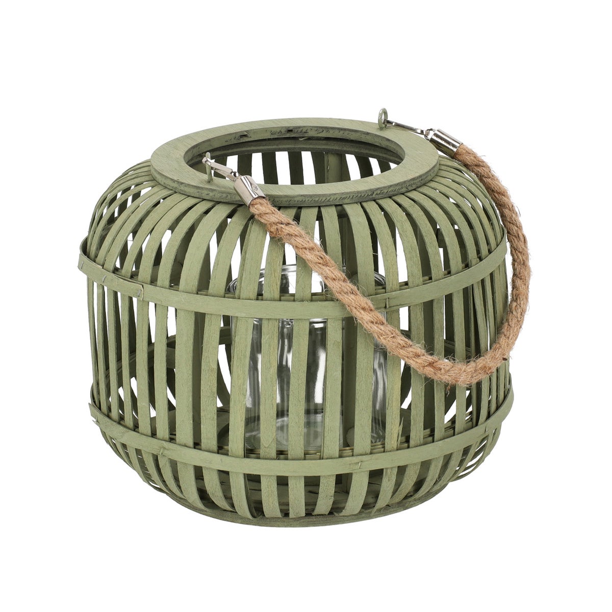 Windlicht Thizy groen 25 cm Windlicht Thizy groen 25 cm