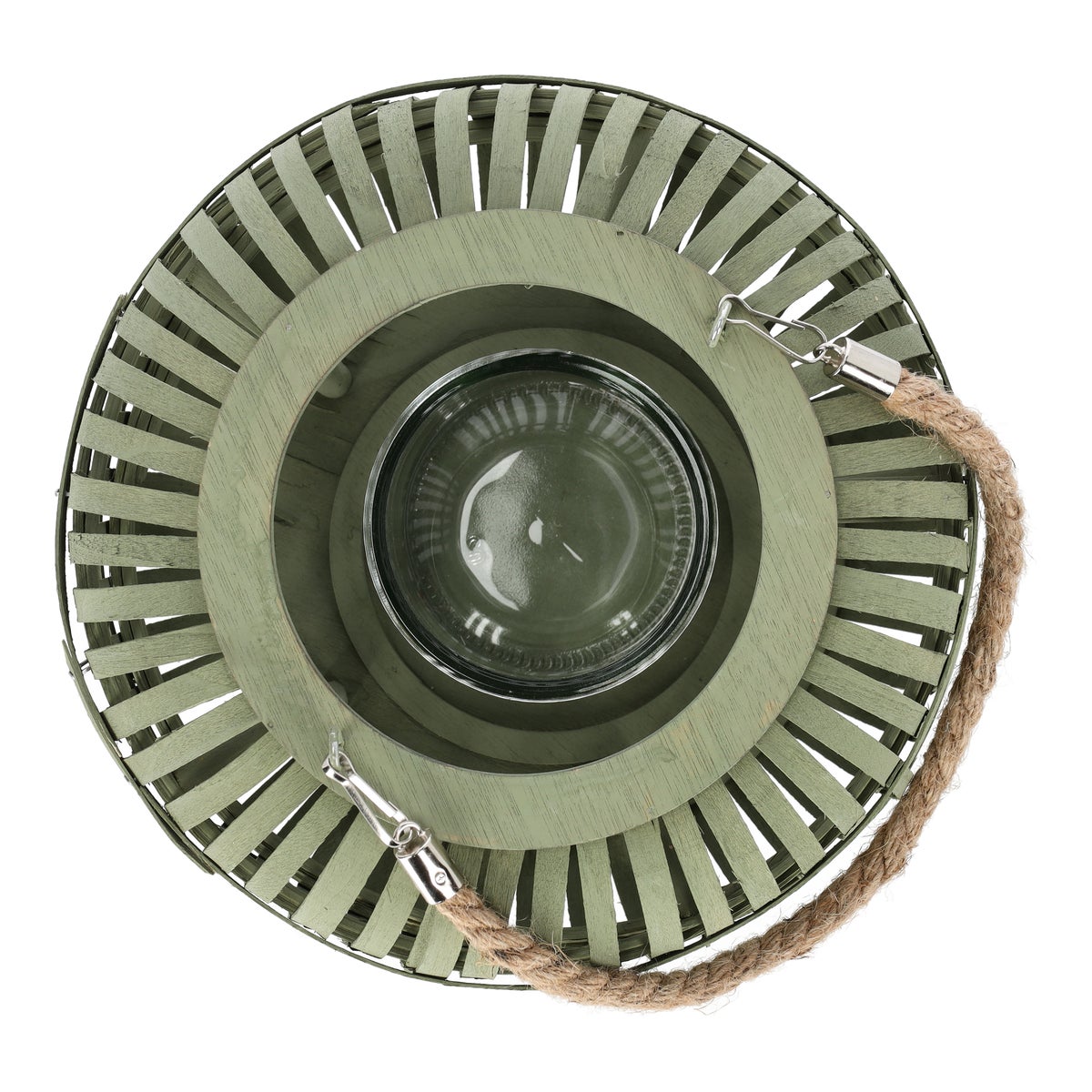 Windlicht Thizy groen 25 cm Windlicht Thizy groen 25 cm