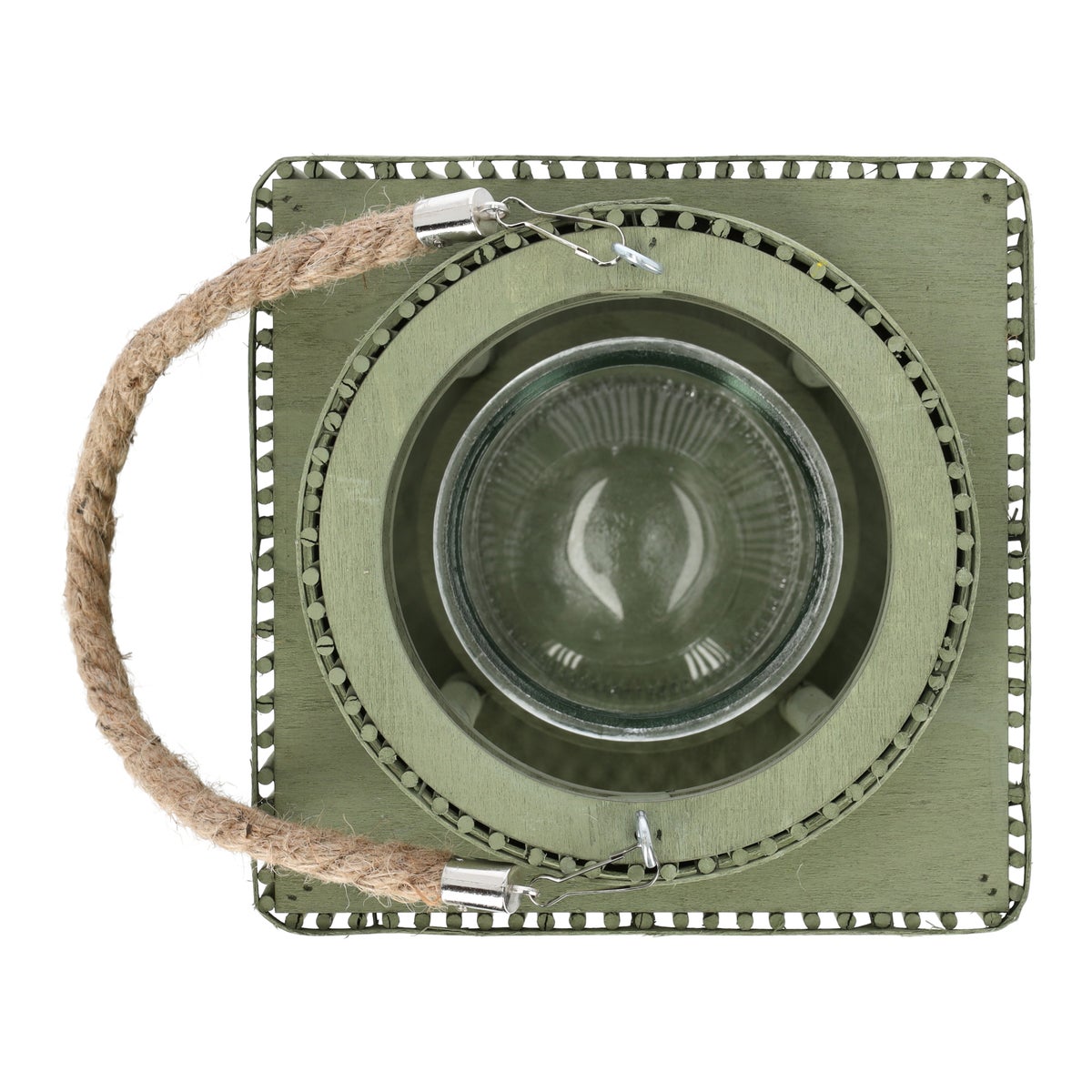 Windlicht Genay groen 26 cm Windlicht Genay groen 26 cm