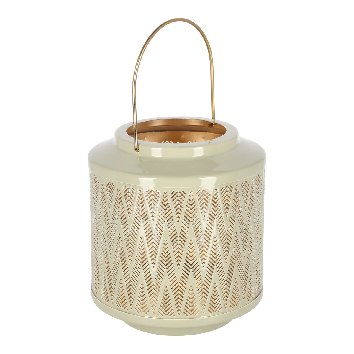 Lantaarn metaal groen 23 cm Lantaarn metaal groen 23 cm