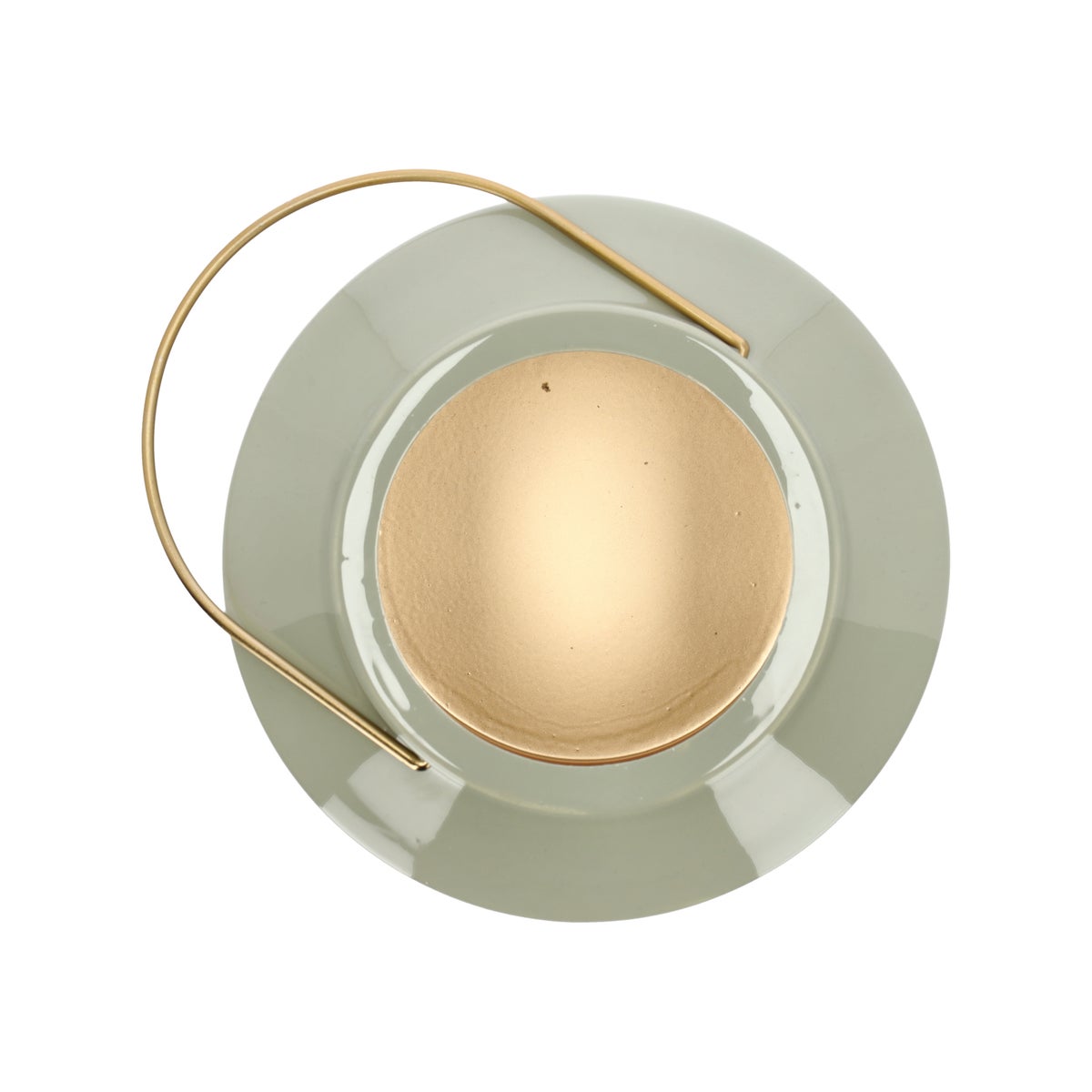 Lantaarn metaal groen 23 cm Lantaarn metaal groen 23 cm