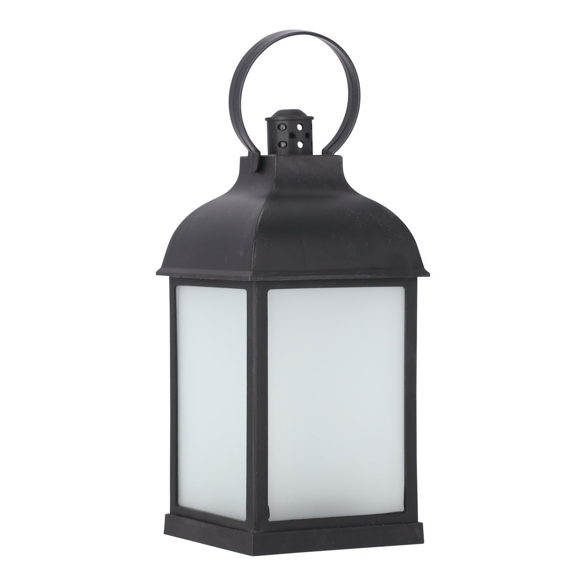 Lantaarn vlam zwart 10 x 22 cm Lantaarn vlam zwart 10 x 22 cm