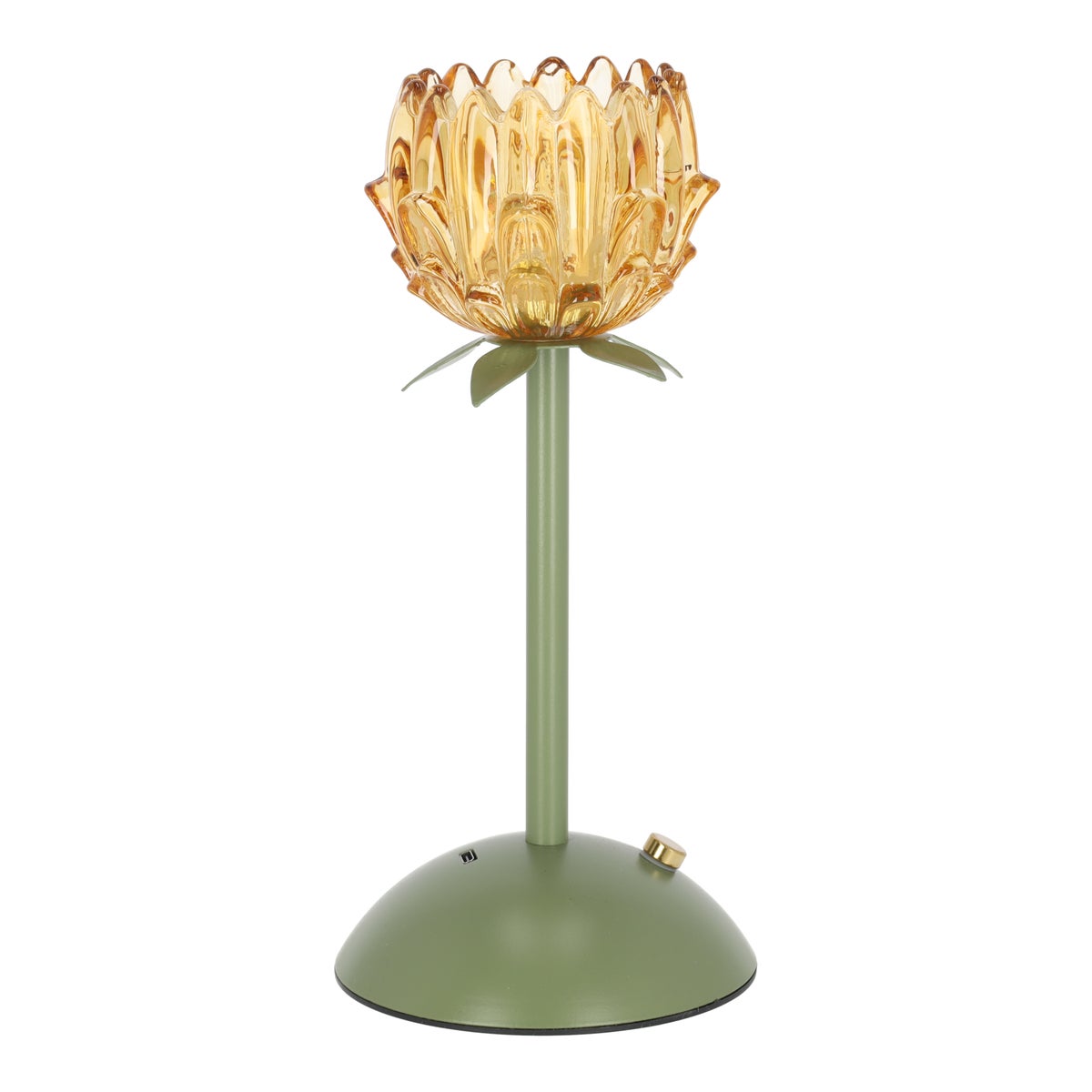Tafellamp bloem 23 cm oranje Tafellamp bloem 23 cm oranje