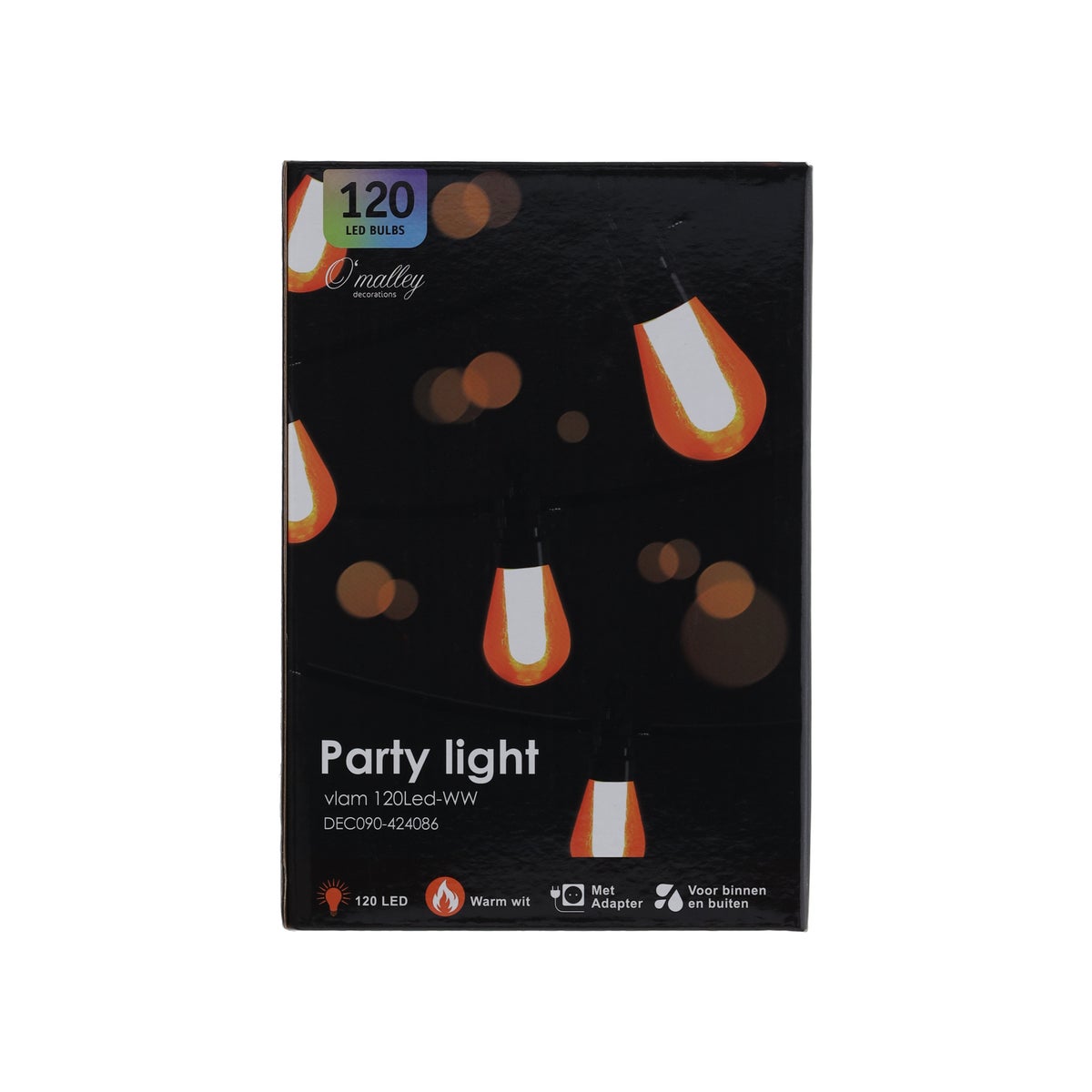 Partylight vlam 10 x 120LED-ww Partylight vlam 10 x 120LED-ww